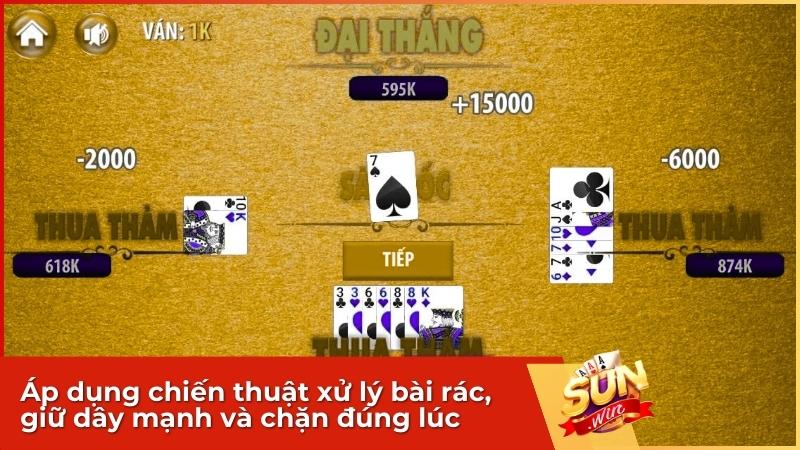 Hướng Dẫn Chi Tiết Luật Chơi Game Bài Sâm Lốc Sunwin 4 Áp dụng chiến thuật xử lý bài rác, giữ dây mạnh và chặn đúng lúc