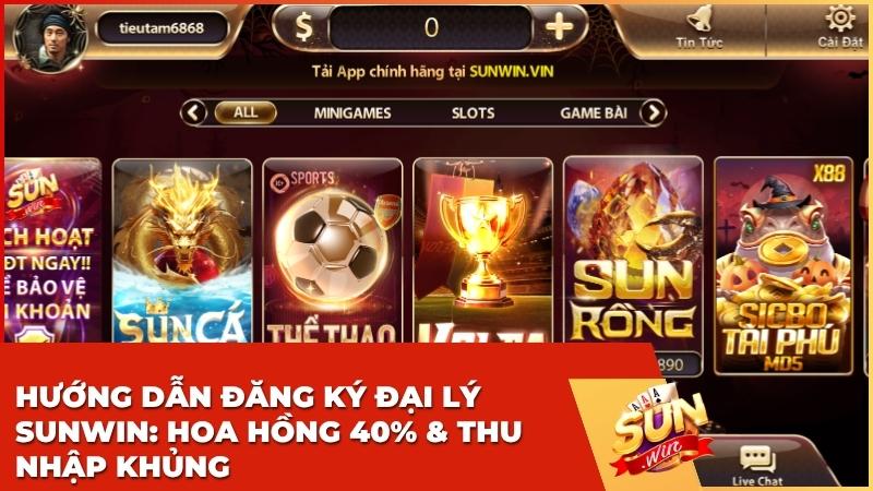 Hướng Dẫn Đăng Ký Đại Lý Sunwin: Hoa Hồng 40% & Thu Nhập Khủng