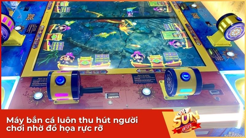 Máy Bắn Cá Là Gì? Sự Khác Biệt Giữa Sun Cá Sunwin Và Máy Bắn Cá Siêu Thị 1 Máy bắn cá luôn thu hút người chơi nhờ đồ họa rực rỡ