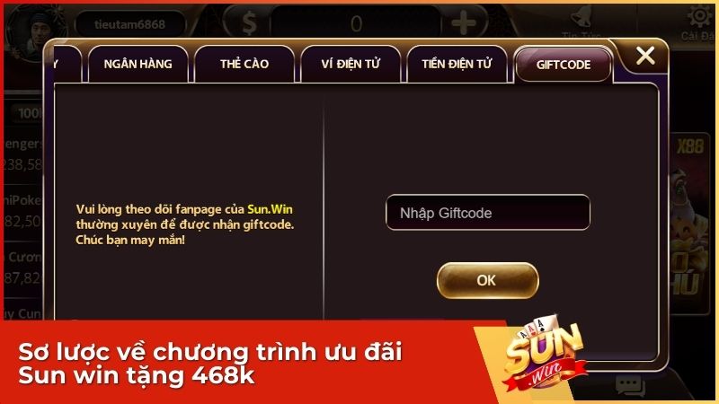 Sunwin Tặng 468K: Hướng Dẫn Điểm Danh 7 Ngày Rinh Thưởng Lớn 1 Sơ lược về chương trình ưu đãi Sun win tặng 468k