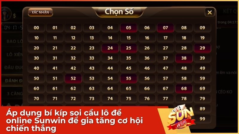 Hướng dẫn chơi lô đề truyền thống cực chuẩn, chắc thắng tại Sunwin 3 Áp dụngí kíp soi cầu nhịp lô từ các chuyên gia để nắm chắc phần thắng
