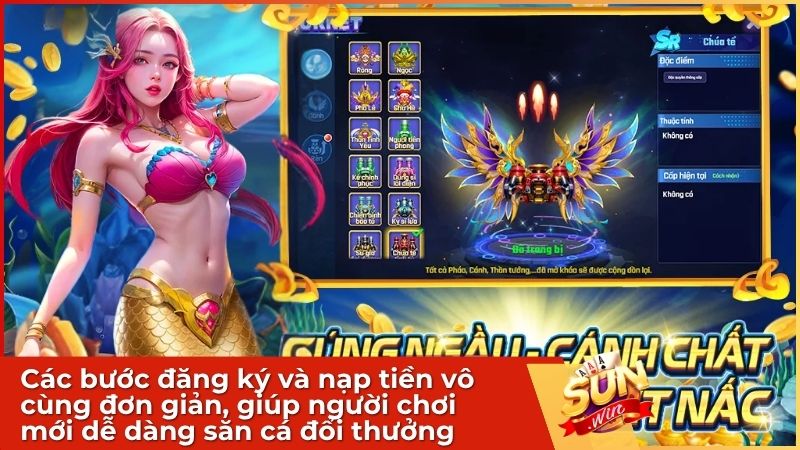 Bắn Cá Tiên Sunwin 2026: Trải Nghiệm Đồ Họa 3D Siêu Thực & Săn Boss Khủng 2 Các bước đăng ký và nạp tiền vô cùng đơn giản, giúp người chơi mới dễ dàng bắt nhịp hành trình săn cá đổi thưởng